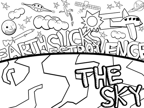 The Sky Coloring Page